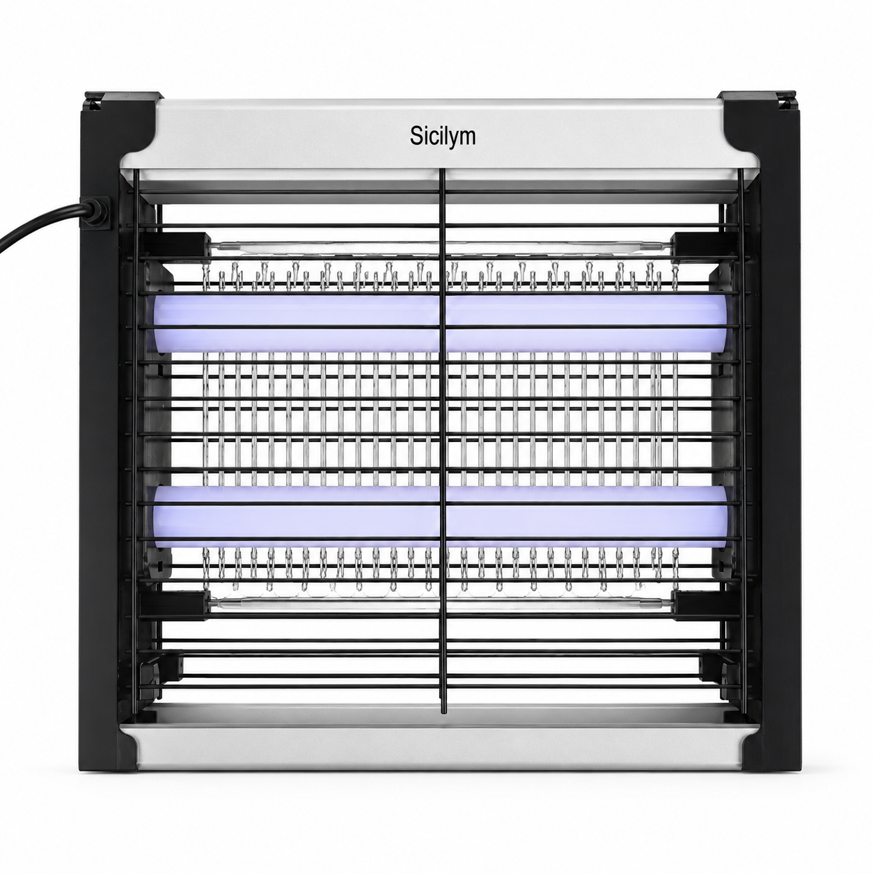 Siciym Indoor Bug Zapper, Electric Mosquito Killer with Dual 365nm UV Light Tubes, 1200 Sq. Ft. Coverage, Chemical-Free Fly Zapper for Home, Kitchen, Garage, Office & Restaurant, Tabletop or Wall Mount